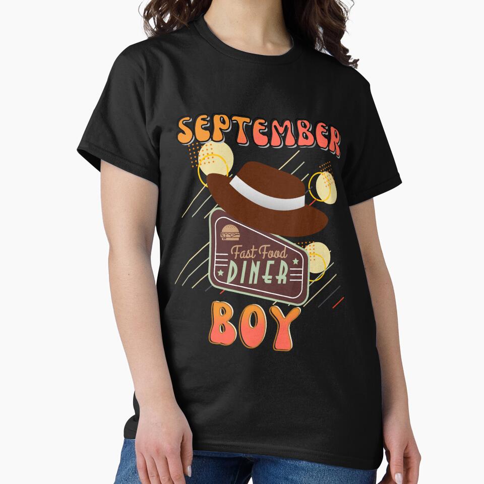 Retro September Boy Vintage Design by my-green-gecko T-Shirts, Hoodie, Sweatshirt | BlankRebels.com (Image 2)