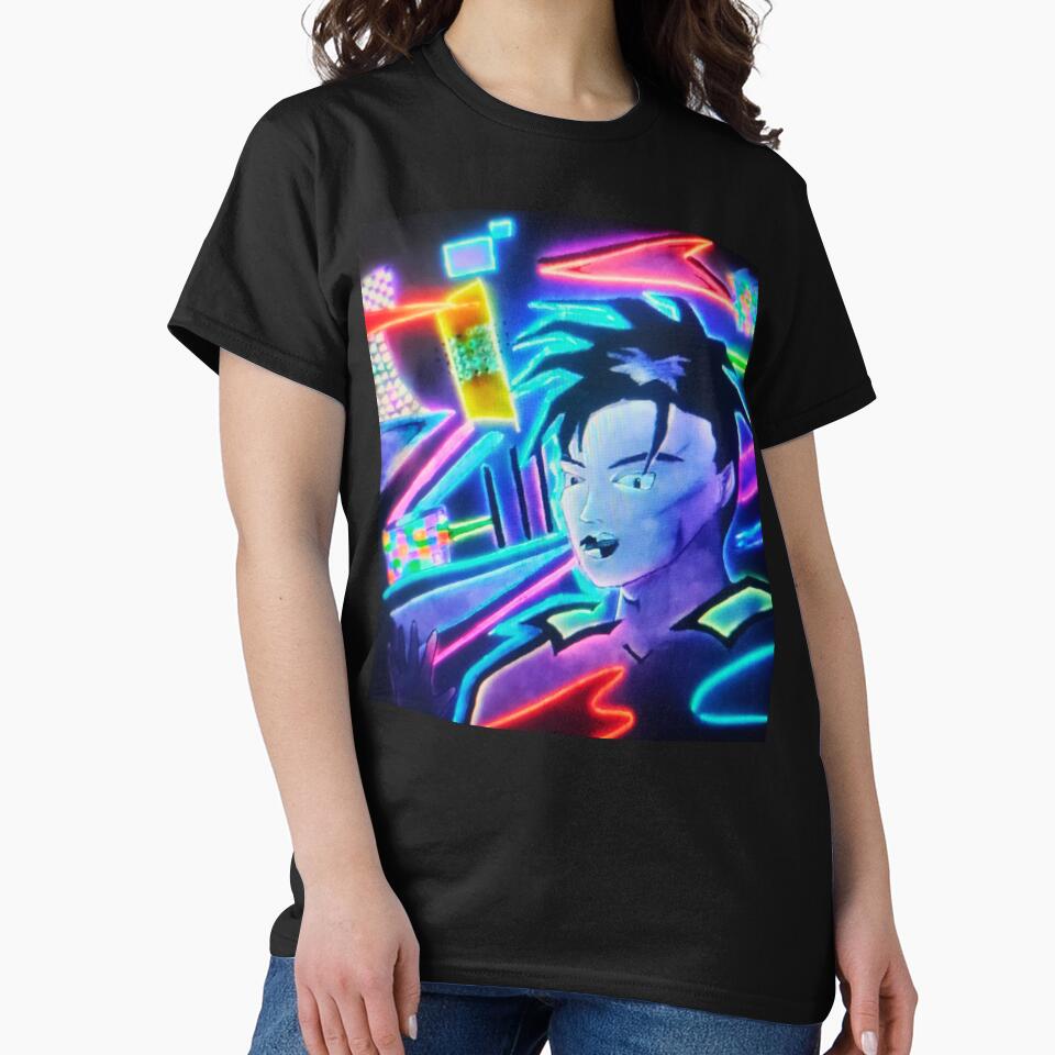 Neon Glow Cyberpunk - Synthwave Vaporwave Sticker/Tee. by RBest! Hoodie, Sweatshirt | BlankRebels.com (Image 2)
