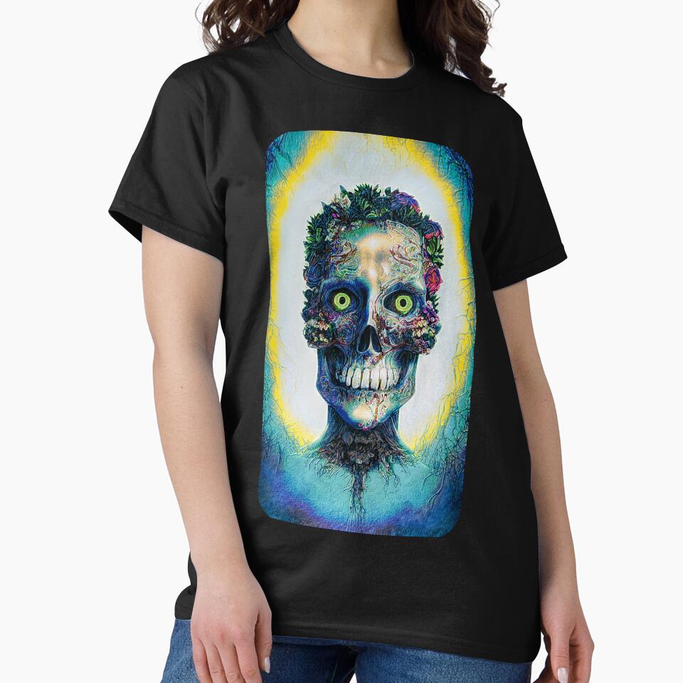 The skull flower by umfhn T-Shirts, Hoodie, Sweatshirt | BlankRebels.com (Image 2)