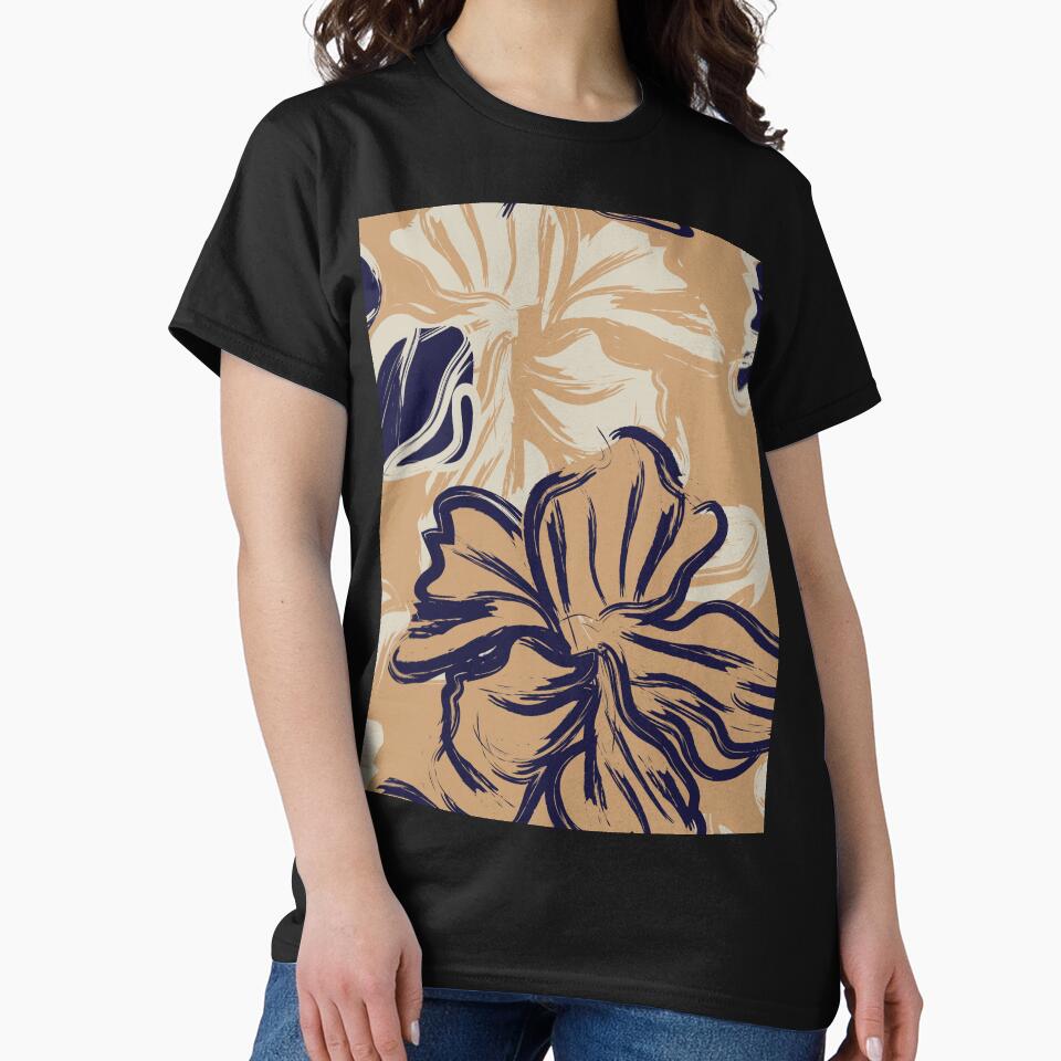 Brown Floral by zaher97 T-Shirts, Hoodie, Sweatshirt | BlankRebels.com (Image 2)