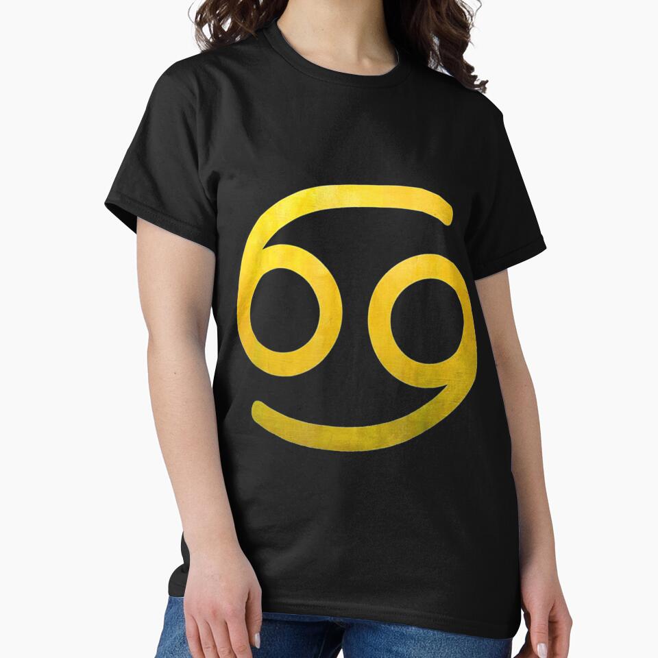 Vintage Gold Cancer Zodiac Sign by raneronicole T-Shirts, Hoodie, Sweatshirt | BlankRebels.com (Image 2)