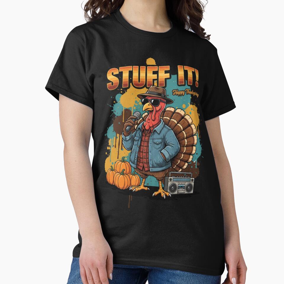 Stuff It! Cool Thanksgiving Turkey Design by RainUlan53 T-Shirts, Hoodie, Sweatshirt | BlankRebels.com (Image 2)