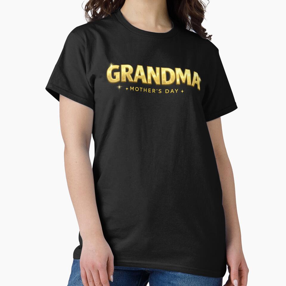 Grandma Mother’s Day Gold Lettering by PunchDrop T-Shirts, Hoodie, Sweatshirt | BlankRebels.com (Image 2)