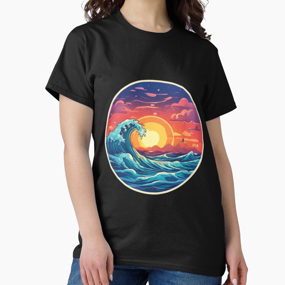 Beautiful Ocean Wave Art by Planetporridge T-Shirts, Hoodie, Sweatshirt | BlankRebels.com (Image 2)
