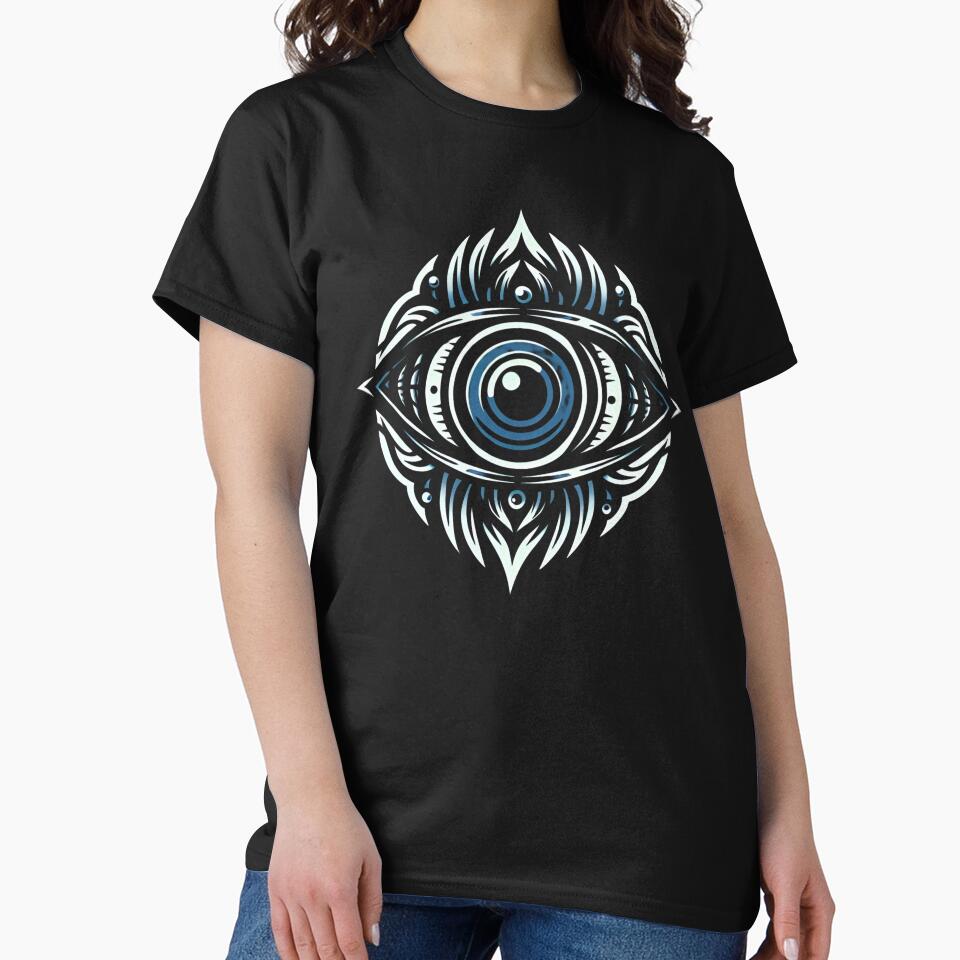 Evil Eye Protection Symbol (Blue Background) by MusesWhispers T-Shirts, Hoodie, Sweatshirt | BlankRebels.com (Image 2)
