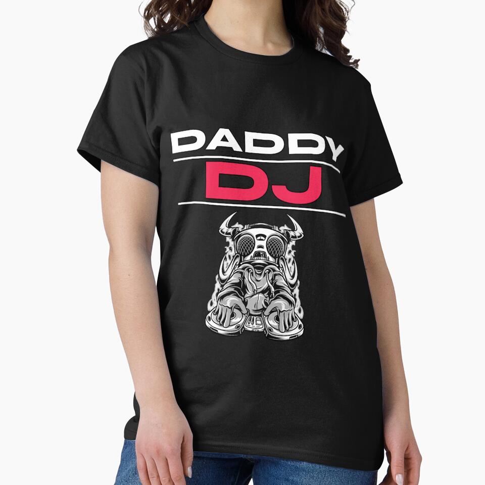 Daddy DJ Fathers Day Musician Retro DJ by Winter--Flowers T-Shirts, Hoodie, Sweatshirt | BlankRebels.com (Image 2)