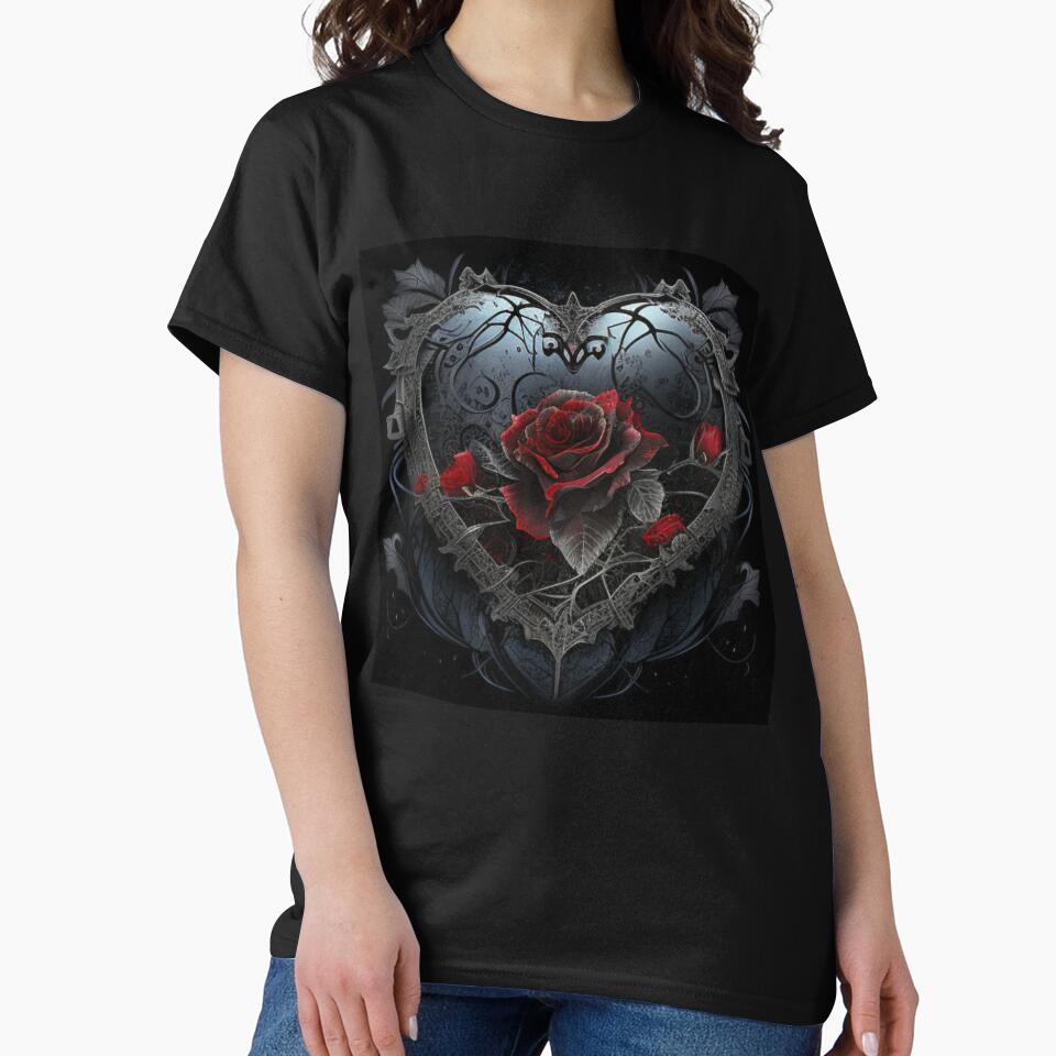 black gothic heart by Nickyvb T-Shirts, Hoodie, Sweatshirt | BlankRebels.com (Image 2)