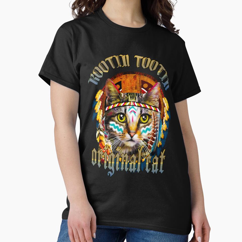 American Indians Rootin Tootin Cowboy Cat by robb-roseleess T-Shirts, Hoodie, Sweatshirt | BlankRebels.com (Image 2)