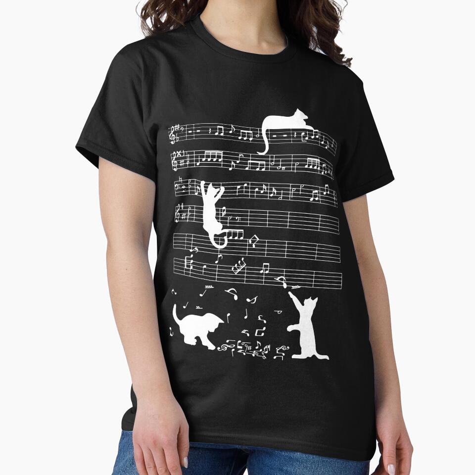 Cute Cat Kitty Playing Music T-shirt by Henderson8769 Hoodie, Sweatshirt | BlankRebels.com (Image 2)