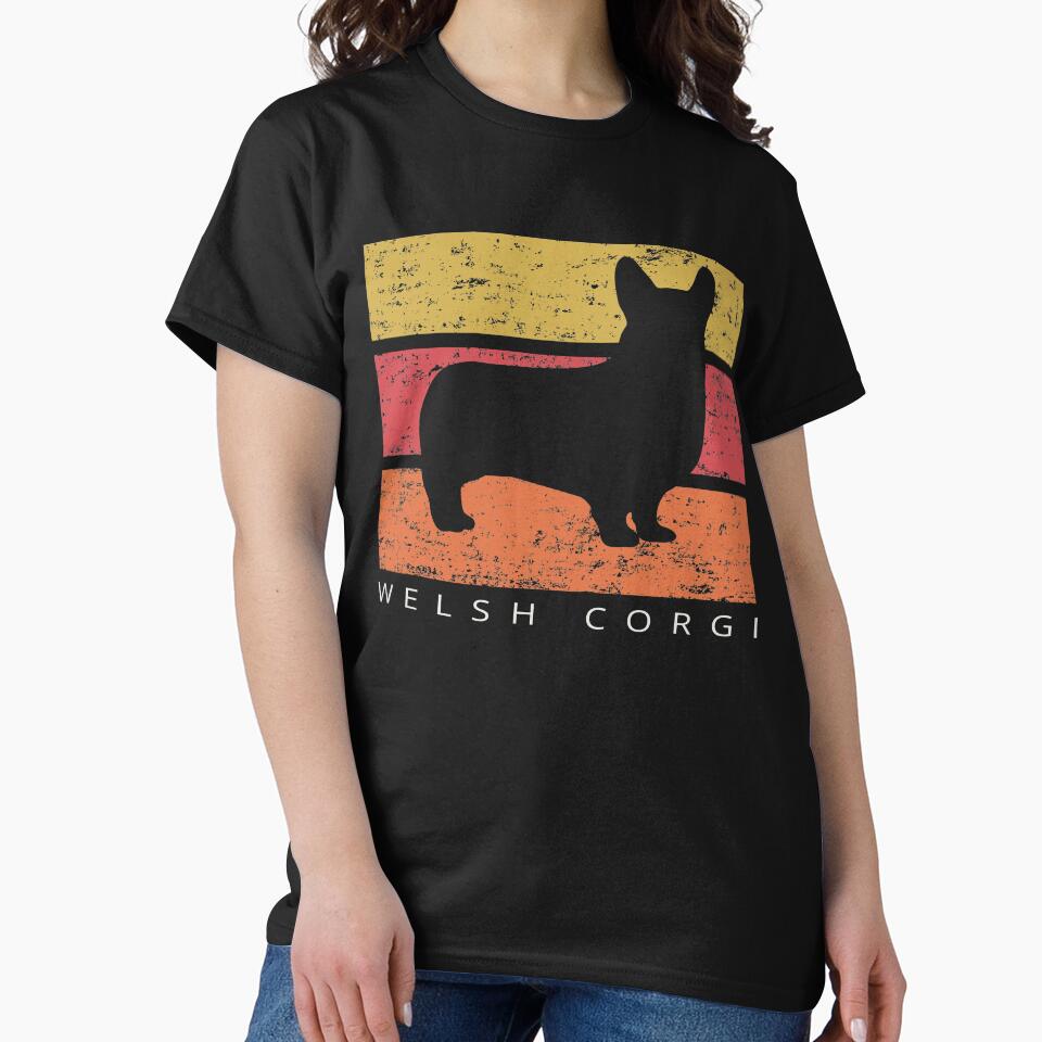 Welsh Corgi Retro Vintage Design Distressed by SayAhh T-Shirts, Hoodie, Sweatshirt | BlankRebels.com (Image 2)