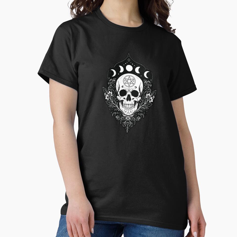 Ethereal Skull: Where Spirit Meets the Cosmos by Kaurisdigital T-Shirts, Hoodie, Sweatshirt | BlankRebels.com (Image 2)
