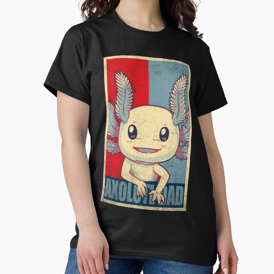 Vintage Axolotl Dad by Africanob T-Shirts, Hoodie, Sweatshirt | BlankRebels.com (Image 2)