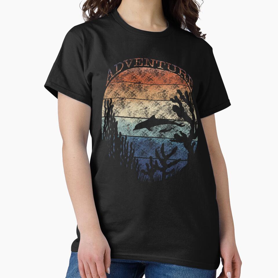 Adventure Oceans Dolphin Sunset Wanderlust Silhouette T-Shirts, Hoodie, Sweatshirt