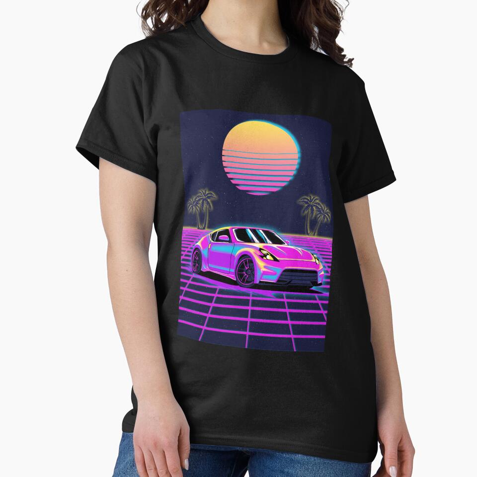 Vaporwave Car 350z by Ryzdesain T-Shirts, Hoodie, Sweatshirt | BlankRebels.com (Image 2)