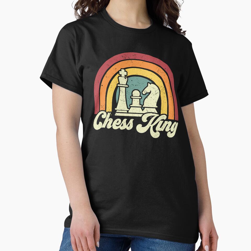 Retro Chess King Chess Player Chess Pieces by lanynx design T-Shirts, Hoodie, Sweatshirt | BlankRebels.com (Image 2)