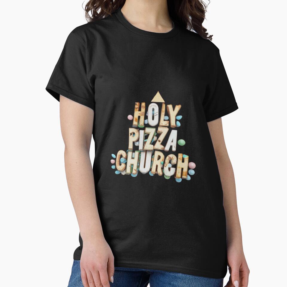 Holy Pizza Church by kalutor T-Shirts, Hoodie, Sweatshirt | BlankRebels.com (Image 2)