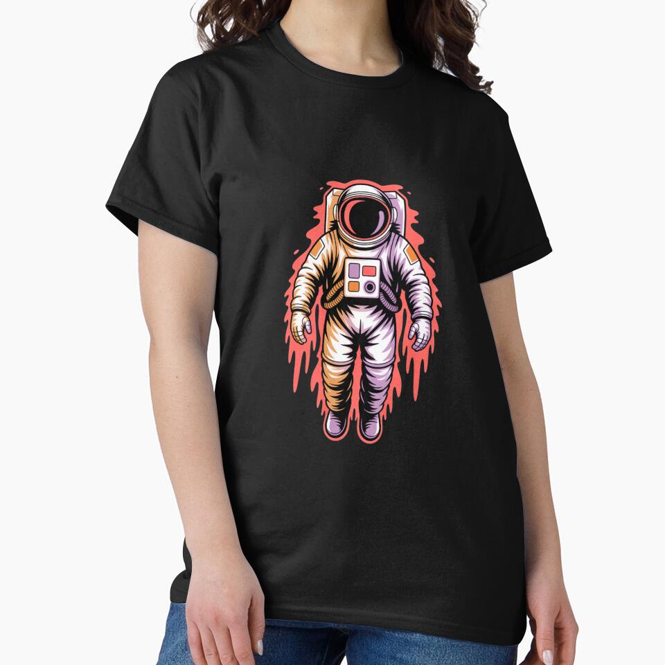 Ghostly Astronaut – Spooky Haunted Space Halloween Design by ColorSplash123 T-Shirts, Hoodie, Sweatshirt (Image 2)