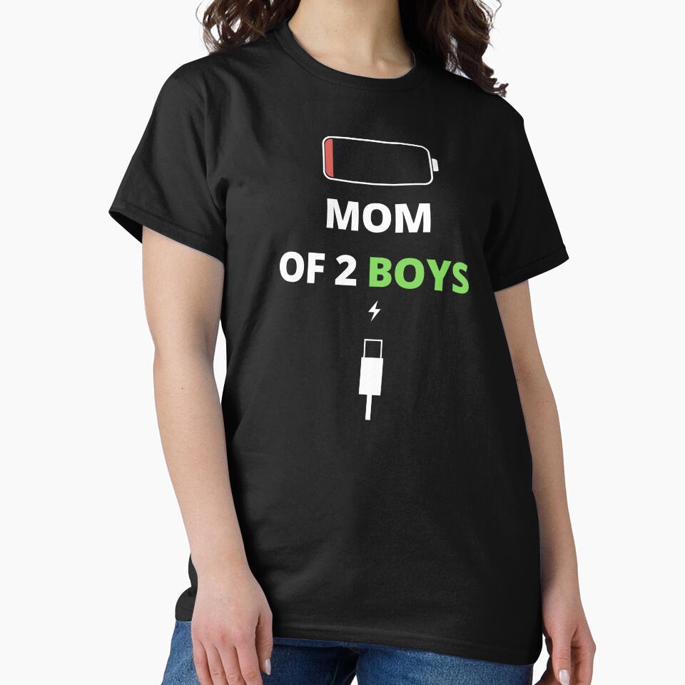 Motherhood Journey Mom of 2 Sons by Pixie-agenca T-Shirts, Hoodie, Sweatshirt | BlankRebels.com (Image 2)