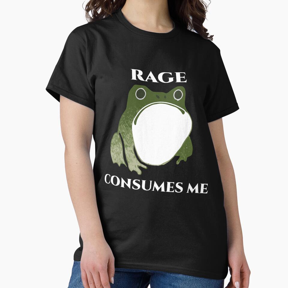 Rage Consumes Me Frog, Frog Pond by unearthical T-Shirts, Hoodie, Sweatshirt | BlankRebels.com (Image 2)