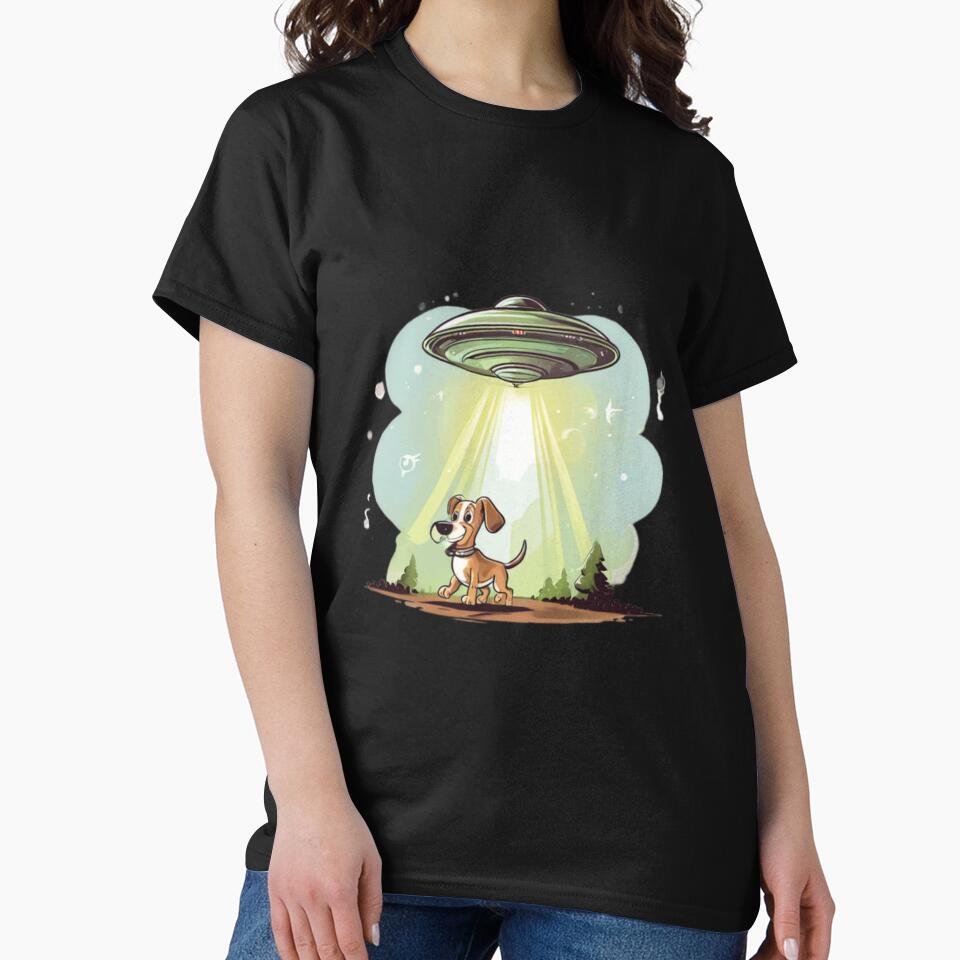 Aliens abducting a Dog by Planetporridge T-Shirts, Hoodie, Sweatshirt | BlankRebels.com (Image 2)