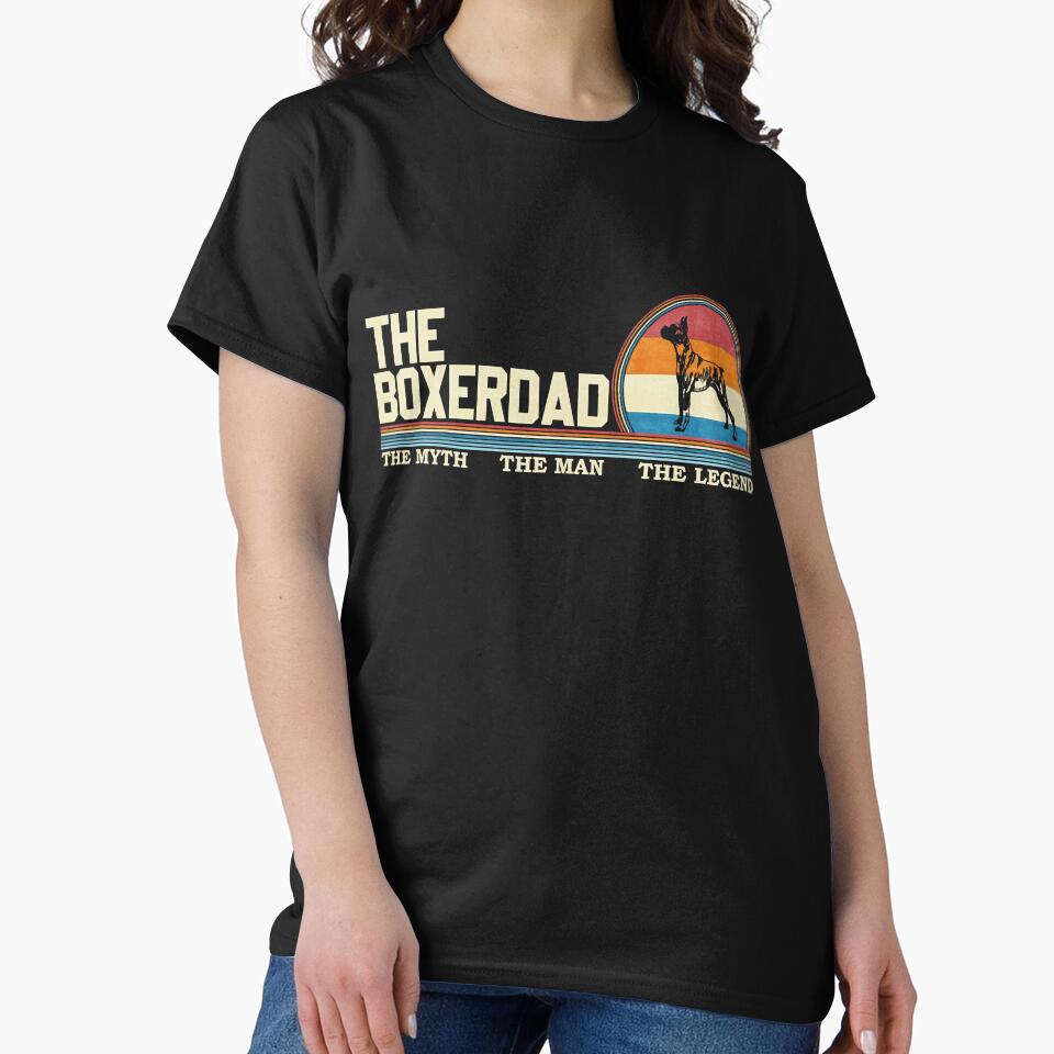 Vintage Retro The Boxer Dog Dad Funny by annhienn488 T-Shirts, Hoodie, Sweatshirt | BlankRebels.com (Image 2)