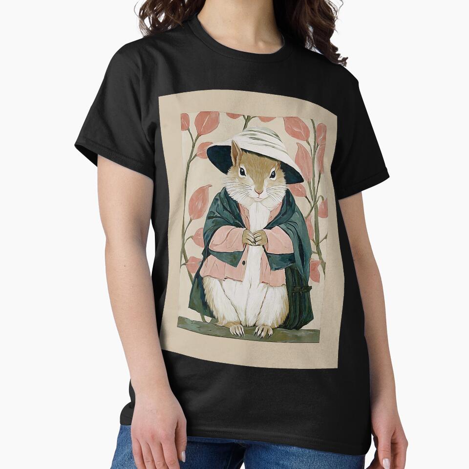 Cozy Cottagecore Squirrel by bapupa T-Shirts, Hoodie, Sweatshirt | BlankRebels.com (Image 2)