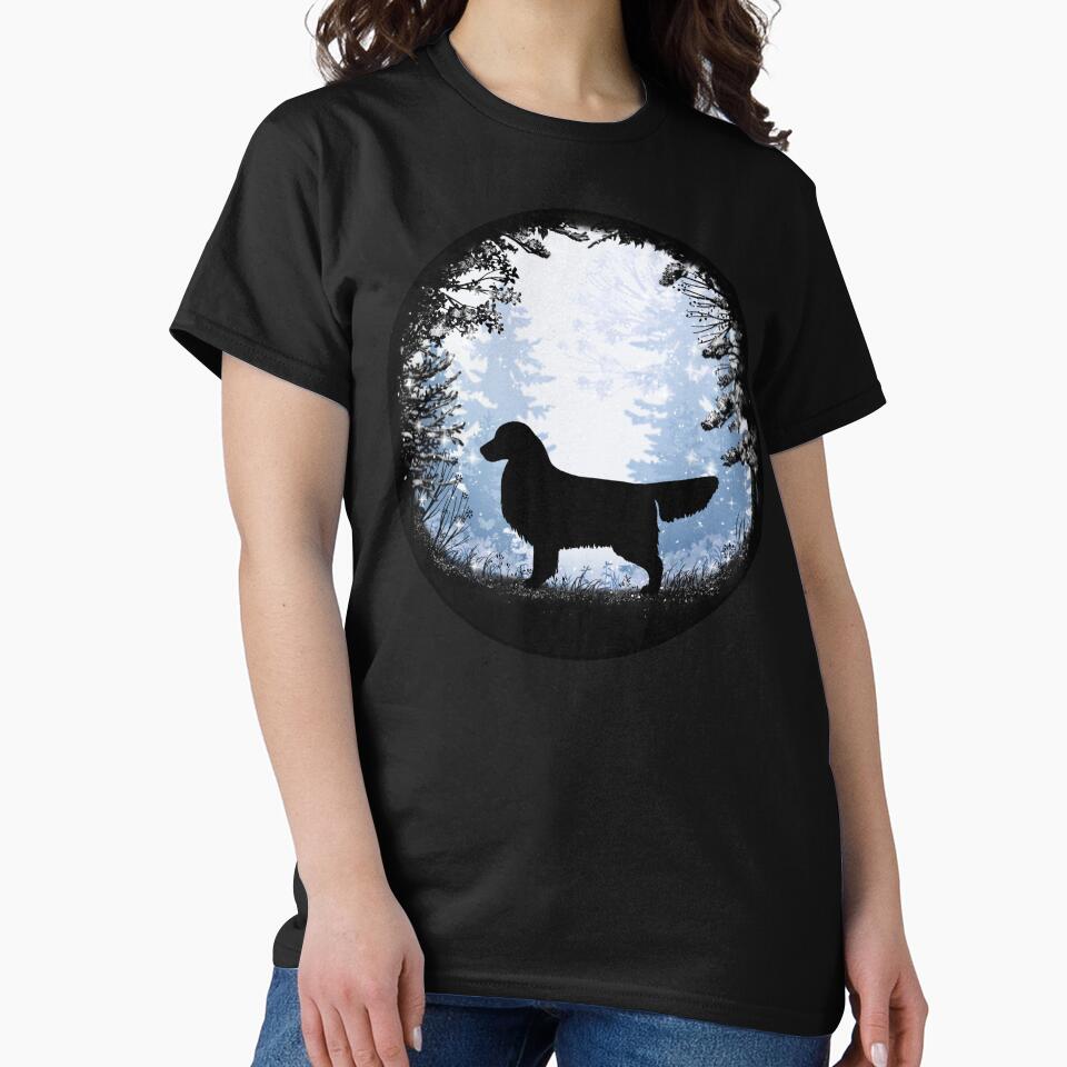 “First Snow” Golden Retriever by Spinyflowerart T-Shirts, Hoodie, Sweatshirt | BlankRebels.com (Image 2)
