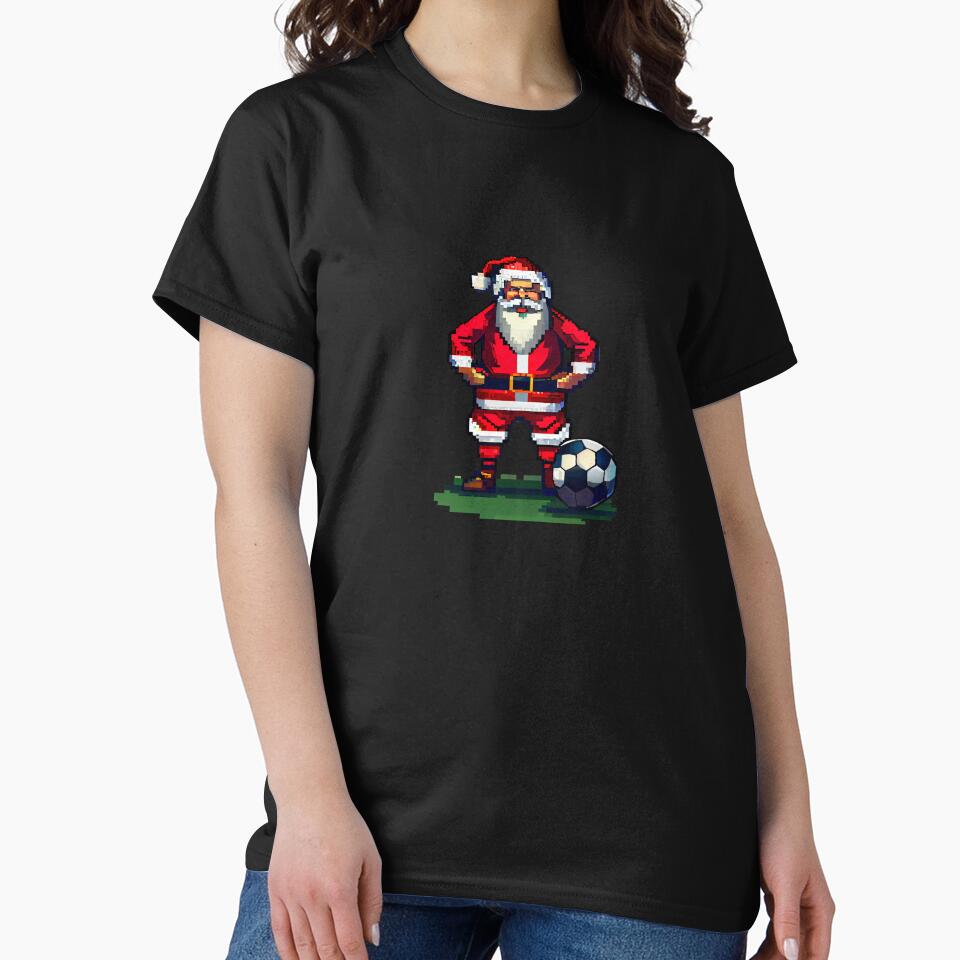 Santa with football ball. by Pixelarium T-Shirts, Hoodie, Sweatshirt | BlankRebels.com (Image 2)