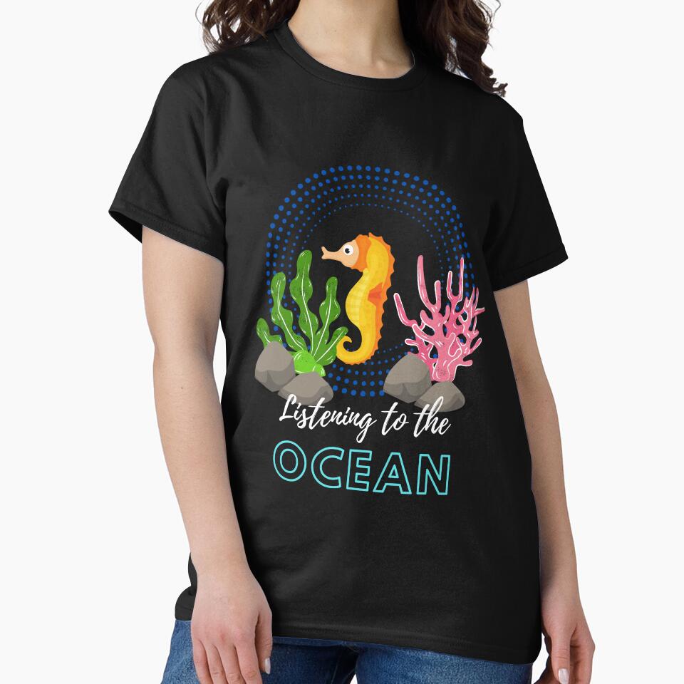 Listening to the ocean by Spreading Smile T-Shirts, Hoodie, Sweatshirt | BlankRebels.com (Image 2)