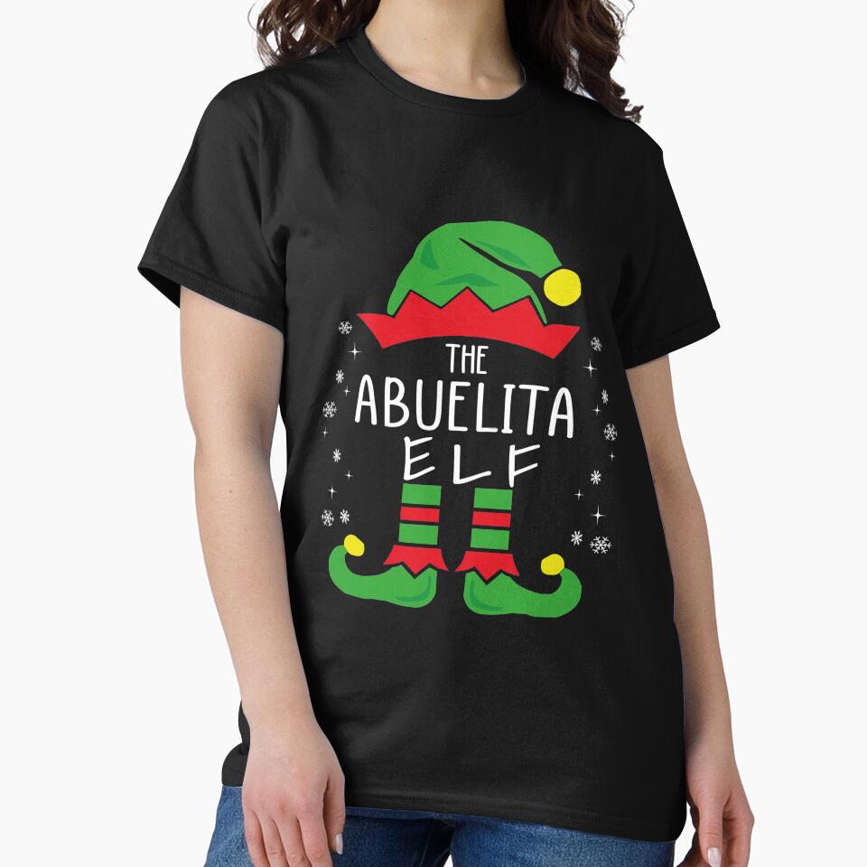 Abuelita Elf Family Group Matching Funny Christmas Pajama by VESTITCH T-Shirts, Hoodie, Sweatshirt (Image 2)