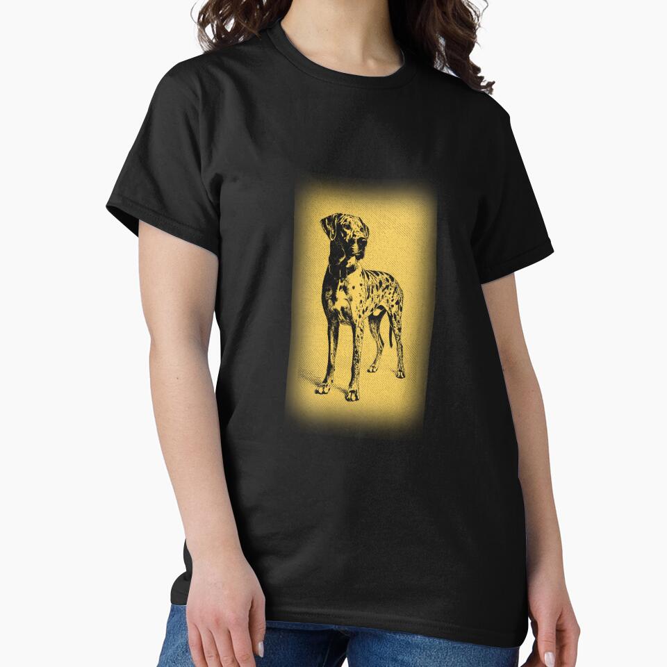 Great Dane Golden Vintage Portrait by RPrintPulse T-Shirts, Hoodie, Sweatshirt | BlankRebels.com (Image 2)