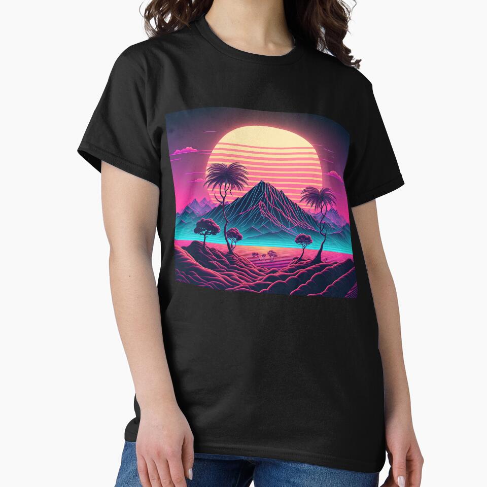 Outrunning the Future: A Synthwave Journey by Mullet Monkey T-Shirts, Hoodie, Sweatshirt | BlankRebels.com (Image 2)