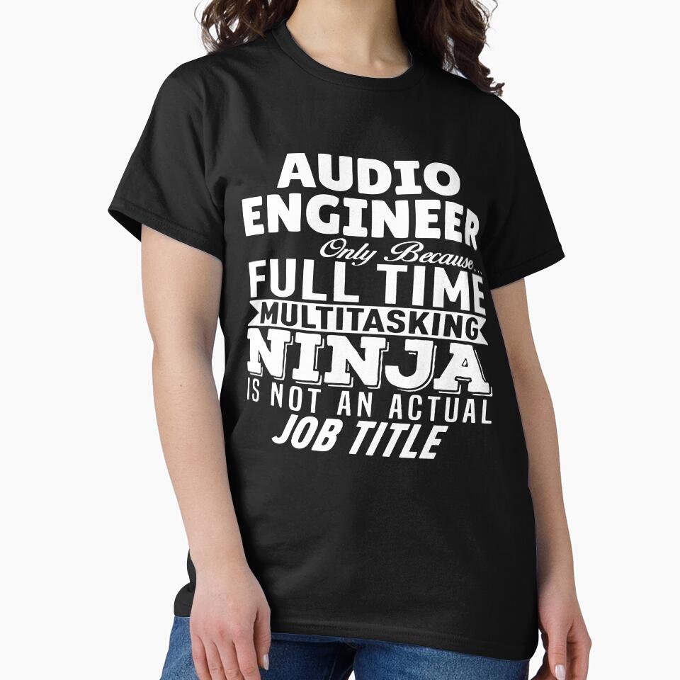 Audio Engineer Multitasking Ninja by clickmostro T-Shirts, Hoodie, Sweatshirt | BlankRebels.com (Image 2)
