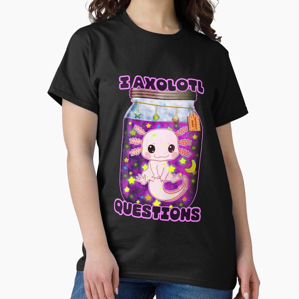 I Axolotl Questions Galaxy Jar by lazarosdesign T-Shirts, Hoodie, Sweatshirt | BlankRebels.com (Image 2)