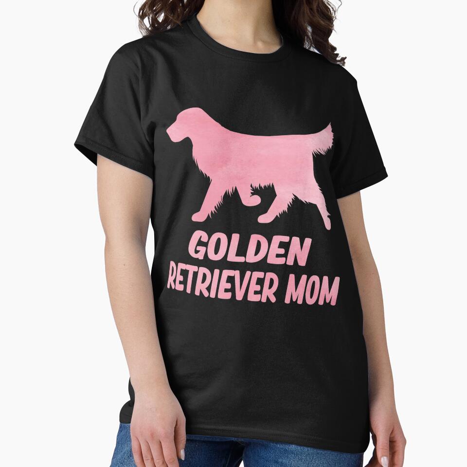 golden retriever mom silhouette watercolor gifts by alaechamlal T-Shirts, Hoodie, Sweatshirt | BlankRebels.com (Image 2)