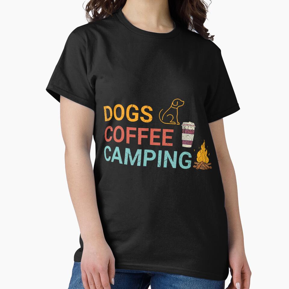 Dogs Coffee Camping Lovers Outdoors Adventure Fun by CaraRuth T-Shirts, Hoodie, Sweatshirt | BlankRebels.com (Image 2)