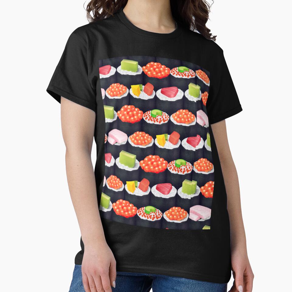 Sushi Canape Pattern by VBeesTees T-Shirts, Hoodie, Sweatshirt | BlankRebels.com (Image 2)