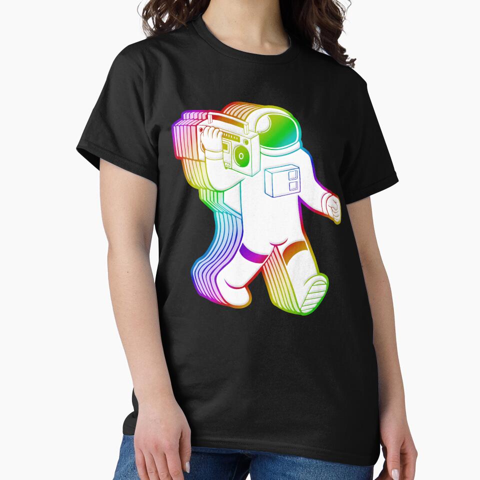 Rainbow Astronaut by PuttySmuggler T-Shirts, Hoodie, Sweatshirt | BlankRebels.com (Image 2)