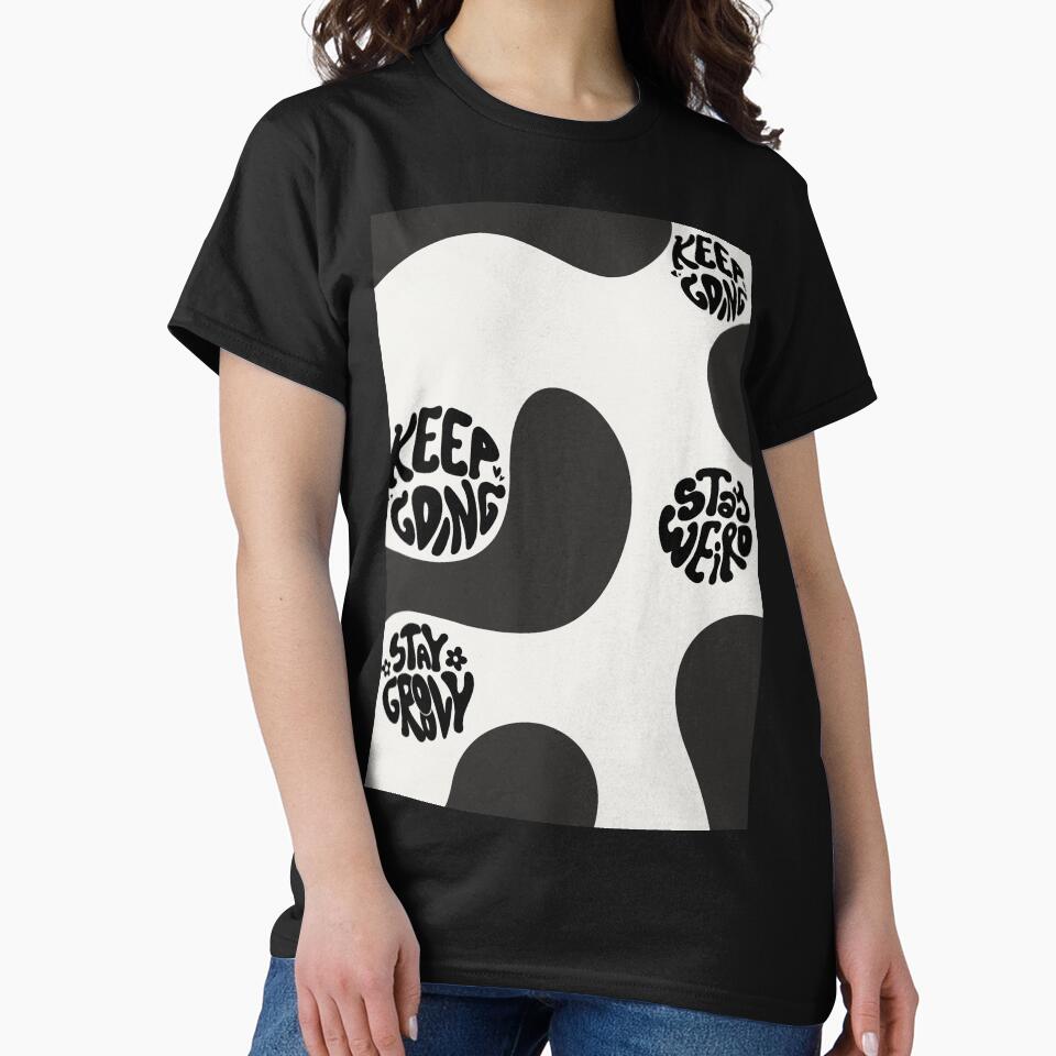 Keep going, stay weird, stay groovy design modern wavy by raymishop T-Shirts, Hoodie, Sweatshirt | BlankRebels.com (Image 2)