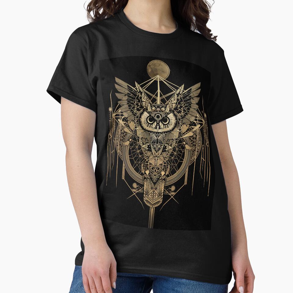 Mystic Nocturne: Alchemical Owl Totem by Chreggie T-Shirts, Hoodie, Sweatshirt | BlankRebels.com (Image 2)