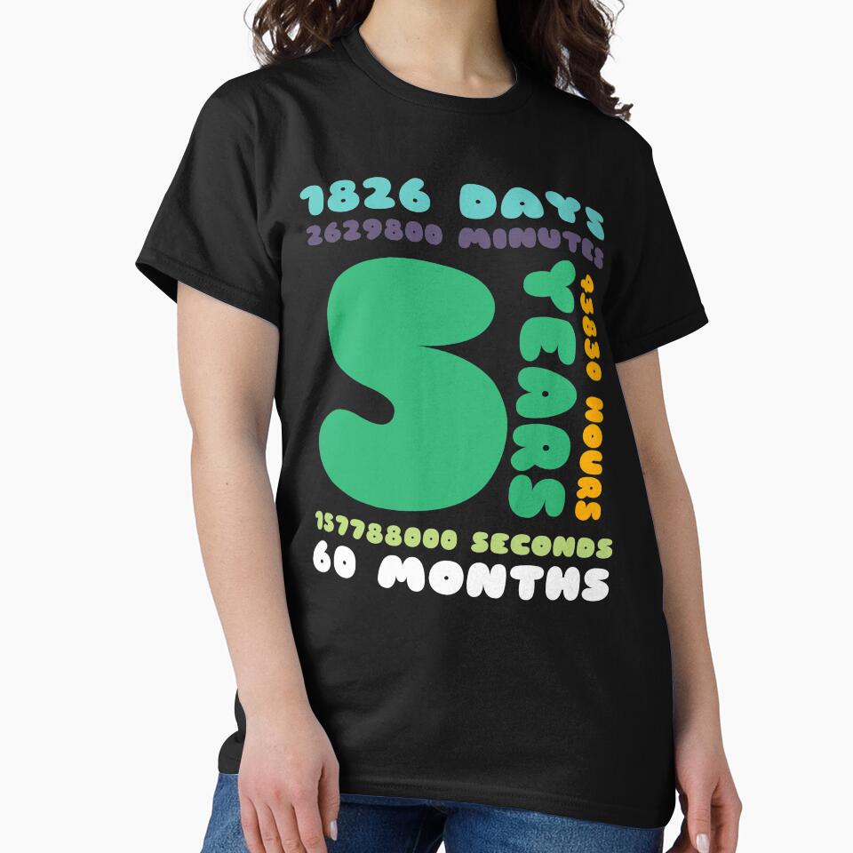 5 Years Birthday Gift Girl Boy Party by MooonTees T-Shirts, Hoodie, Sweatshirt | BlankRebels.com (Image 2)
