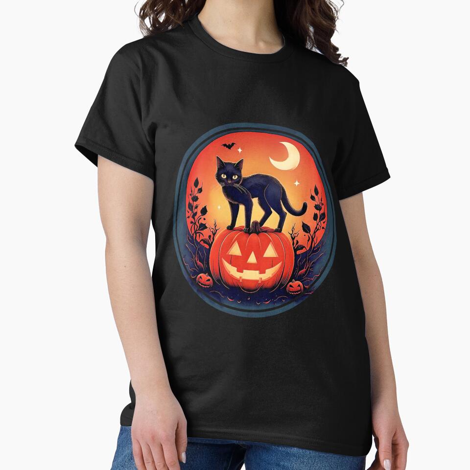 Moonlit Mischief Halloween by KiwiArtistDK T-Shirts, Hoodie, Sweatshirt | BlankRebels.com (Image 2)