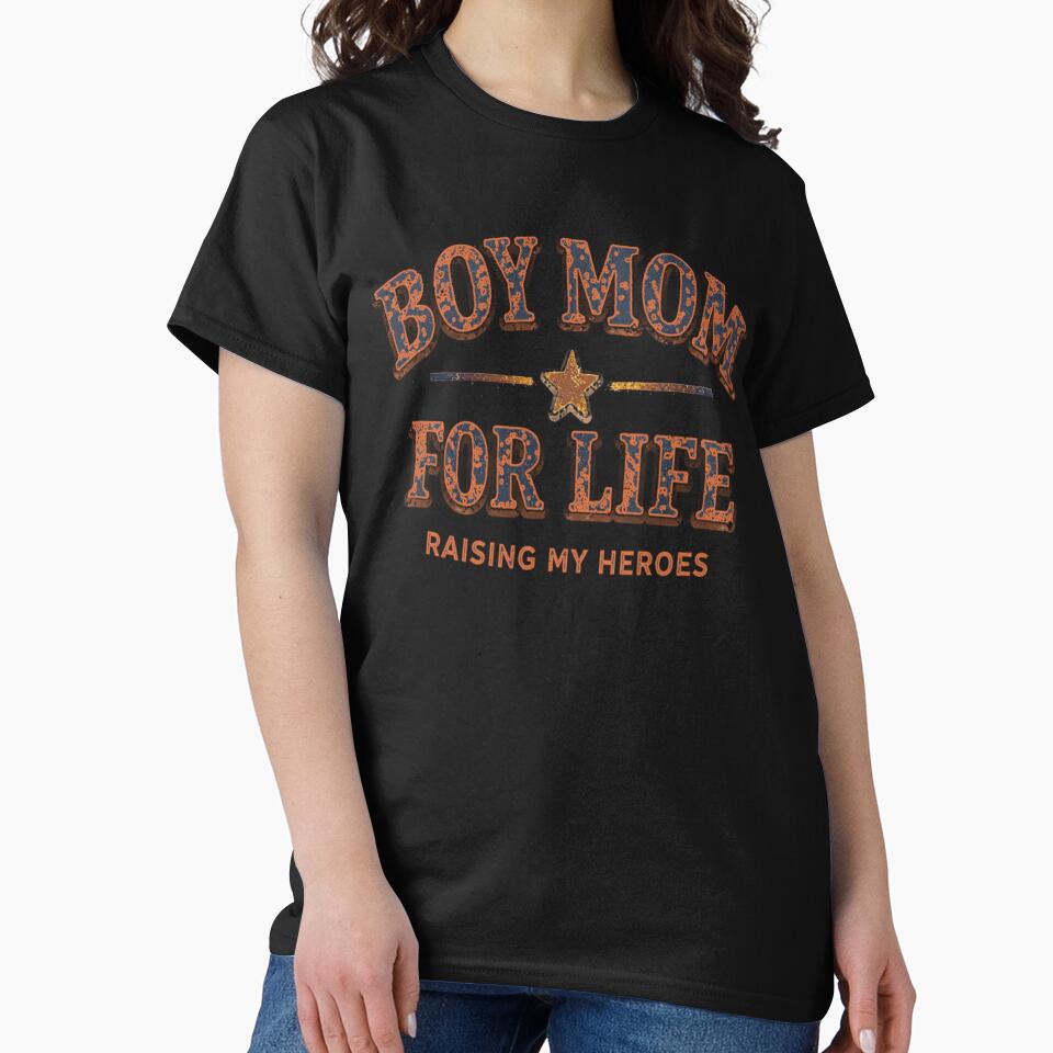 Boy Mom For Life – Raising My Heroes Boy Mom Pride by PunchDrop T-Shirts, Hoodie, Sweatshirt | BlankRebels.com (Image 2)