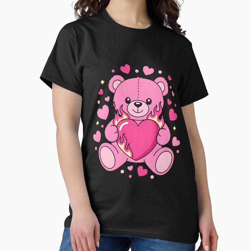 Heart Teddy Bear Valentines Romantic Valentine by KroghDs T-Shirts, Hoodie, Sweatshirt | BlankRebels.com (Image 2)