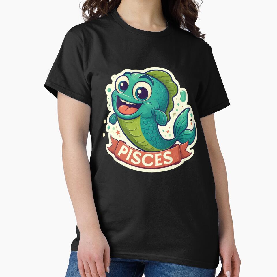 Pisces Vintage – Retro Zodiac Art by EuropeanPrints T-Shirts, Hoodie, Sweatshirt | BlankRebels.com (Image 2)