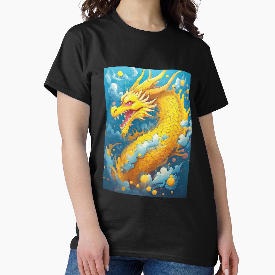 Yellow dragon cartoon. by BAR DEC T-Shirts, Hoodie, Sweatshirt | BlankRebels.com (Image 2)