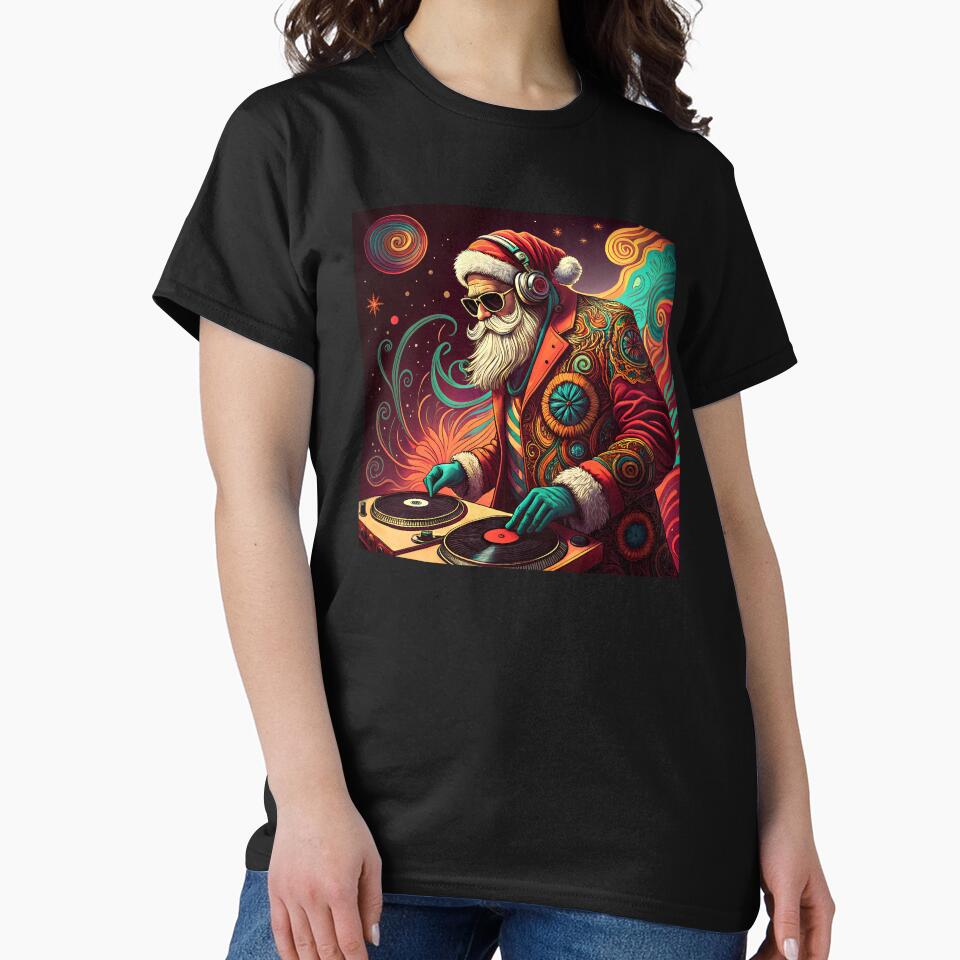 Cool DJ Santa by AhArtMe T-Shirts, Hoodie, Sweatshirt | BlankRebels.com (Image 2)