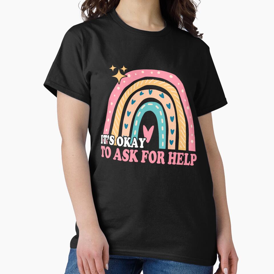 It's Ok To Ask For Help - Mental Health by AdjiratouToure T-Shirts, Hoodie, Sweatshirt | BlankRebels.com (Image 2)