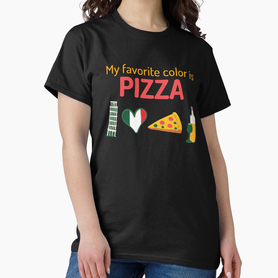 My Favorite Color Is Pizza by Balkanfood T-Shirts, Hoodie, Sweatshirt | BlankRebels.com (Image 2)
