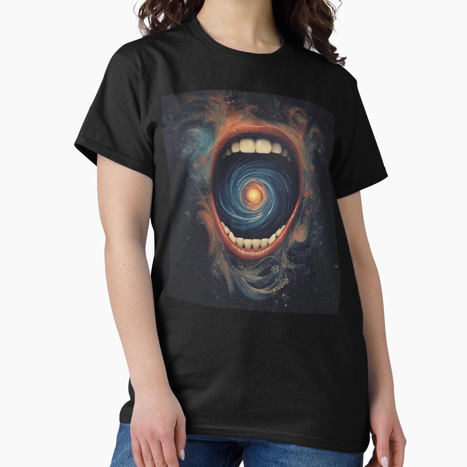 Cosmic Galaxy Mouth - Surreal Open Mouth Universe Art by TitanRN T-Shirts, Hoodie, Sweatshirt | BlankRebels.com (Image 2)